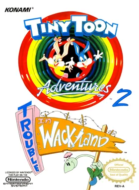 Tiny Toon Adventures 2 - Trouble in Wackyland (USA) box cover front